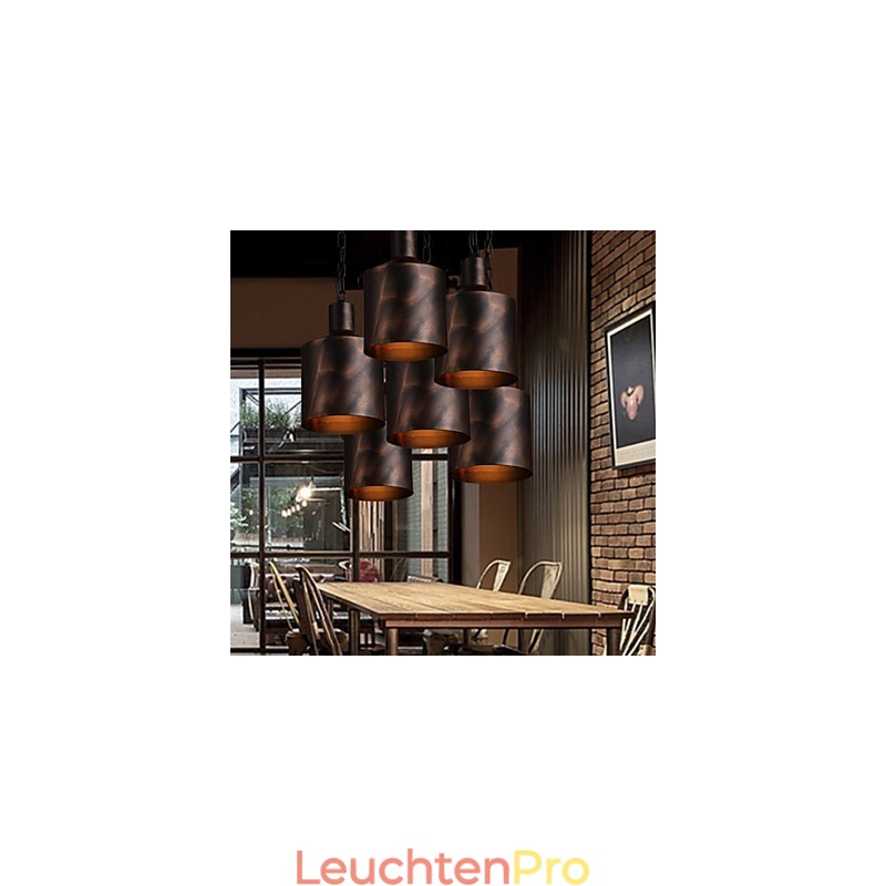 Kronleuchter Rustikale Lodge Trommel Metall Pendelleuchte