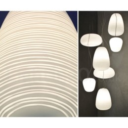1 Licht Moderne zeitgenössische Pendelleuchte Deckenleuchte mit Glasschirm