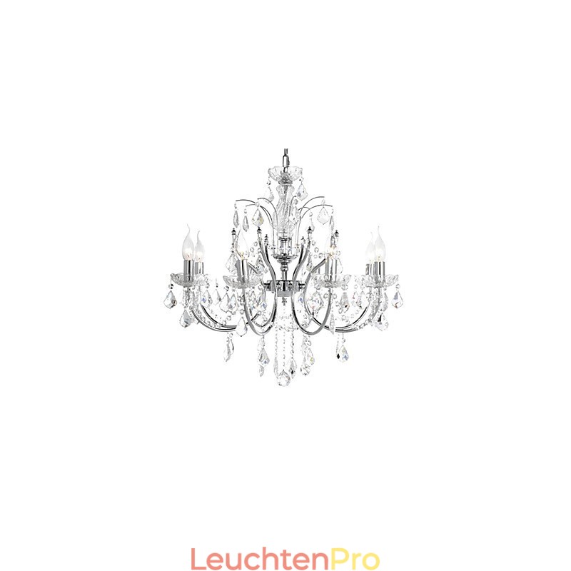 Eleganter Kristall-Kronleuchter mit 8 Lichtern