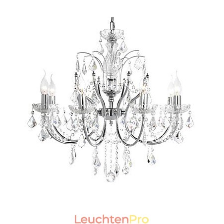 Eleganter Kristall-Kronleuchter mit 8 Lichtern