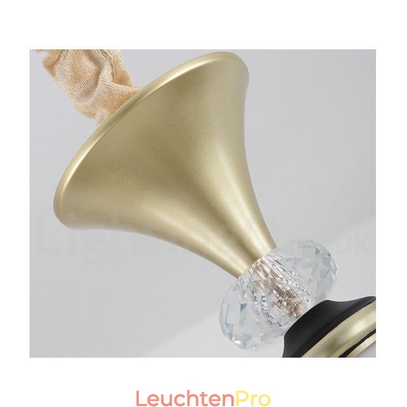 Moderne zeitgenössische Retro Luxus Kristall Pendelleuchte Kronleuchter mit Glasschirm