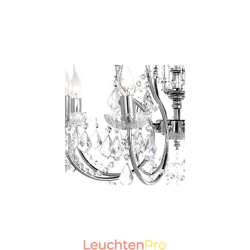 Eleganter Kristall-Kronleuchter mit 8 Lichtern