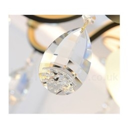 Moderne zeitgenössische Retro Luxus Kristall Pendelleuchte Kronleuchter mit Glasschirm