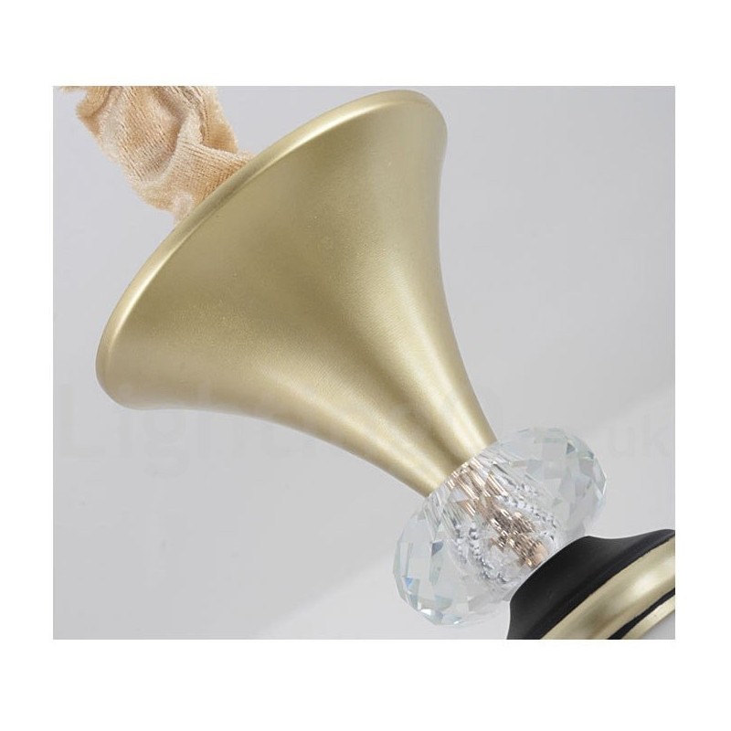 Moderne zeitgenössische Retro Luxus Kristall Pendelleuchte Kronleuchter mit Glasschirm