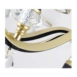Moderne zeitgenössische Retro Luxus Kristall Pendelleuchte Kronleuchter mit Glasschirm