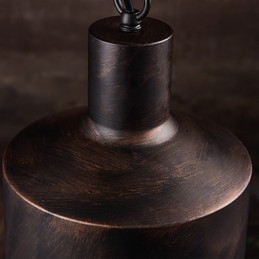 Kronleuchter Rustikale Lodge Trommel Metall Pendelleuchte