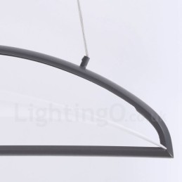 Moderne zeitgenössische 1-flammige Pendelleuchte aus Acryl mit Stahlschirm