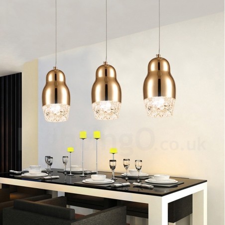 Moderne zeitgenössische 1-flammige Pendelleuchte aus Aluminiumlegierung mit Acrylschirm Moderne zeitgenössische 1-flammige Pendelleuchte aus Aluminiumlegierung mit Acrylschirm