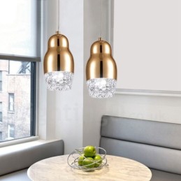 Moderne zeitgenössische 1-flammige Pendelleuchte aus Aluminiumlegierung mit Acrylschirm