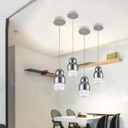 Moderne zeitgenössische 1-flammige Pendelleuchte aus Aluminiumlegierung mit Acrylschirm