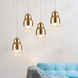 Moderne zeitgenössische 1-flammige Pendelleuchte aus Aluminiumlegierung mit Acrylschirm