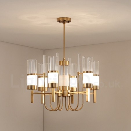 Rustic Lodge Moderner zeitgenössischer Kronleuchter aus Stahl mit 6 Lichtern und Glasschirm Rustic Lodge Moderner zeitgenössischer Kronleuchter aus Stahl mit 6 Lichtern und Glasschirm