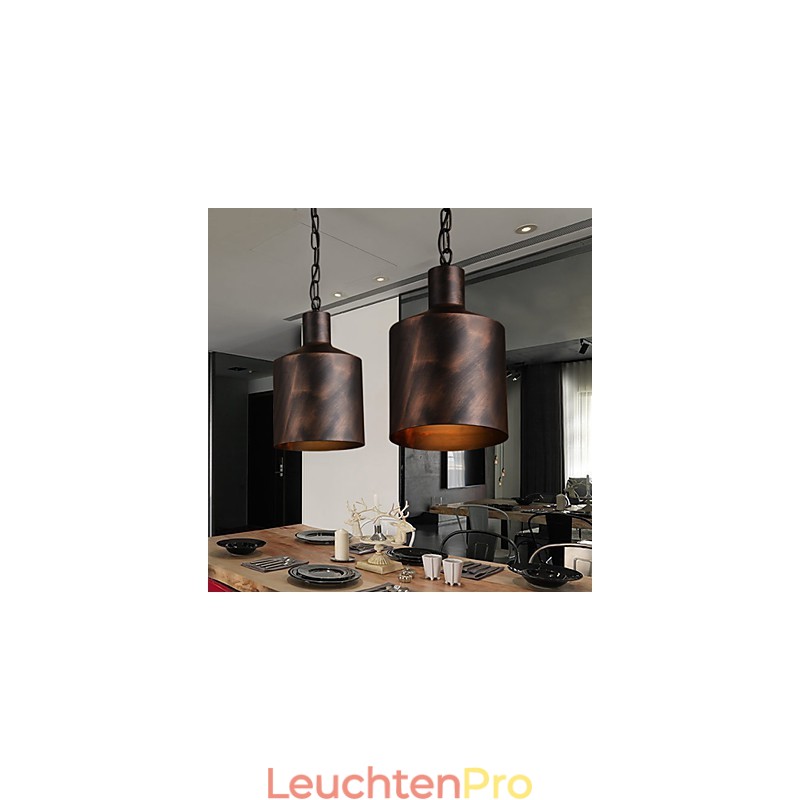 Kronleuchter Rustikale Lodge Trommel Metall Pendelleuchte
