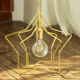 Moderne zeitgenössische 1-flammige Pendelleuchte aus Messing mit Schirm