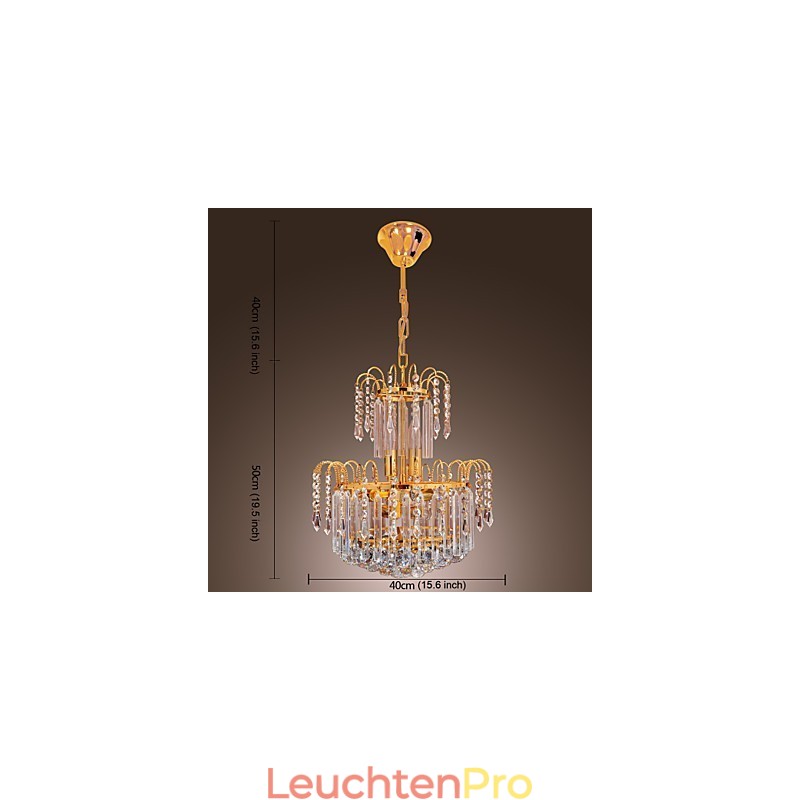 Luxuriöser Kristall-Kronleuchter mit 7 Lichtern