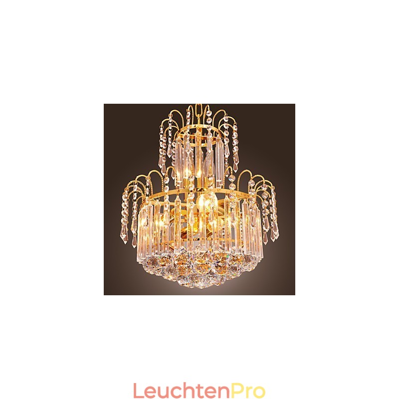 Luxuriöser Kristall-Kronleuchter mit 7 Lichtern