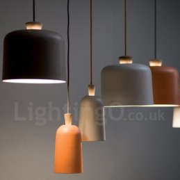 Moderne zeitgenössische 1-flammige Pendelleuchte aus Aluminiumlegierung mit Schirm aus Aluminiumlegierung