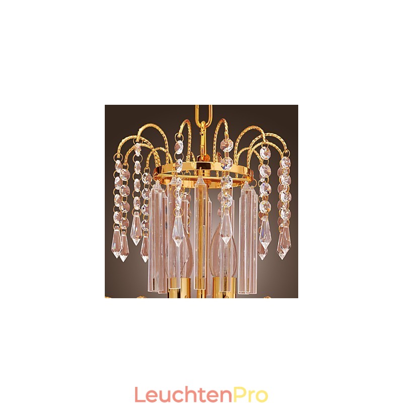 Luxuriöser Kristall-Kronleuchter mit 7 Lichtern