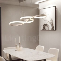 Moderne zeitgenössische Pendelleuchte aus Aluminiumlegierung mit Acrylschirm