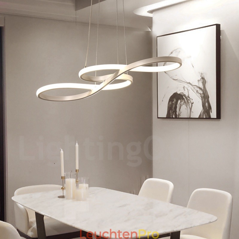 Moderne zeitgenössische Pendelleuchte aus Aluminiumlegierung mit Acrylschirm