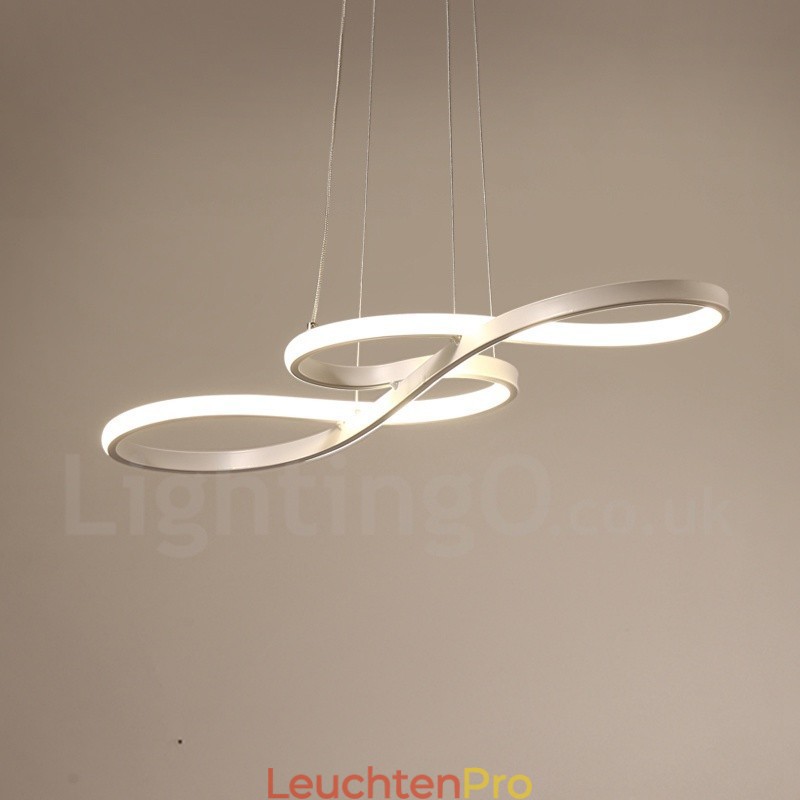 Moderne zeitgenössische Pendelleuchte aus Aluminiumlegierung mit Acrylschirm