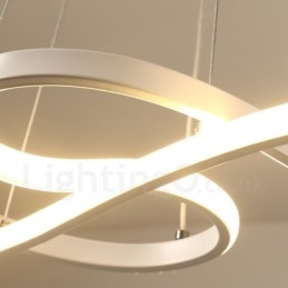 Moderne zeitgenössische Pendelleuchte aus Aluminiumlegierung mit Acrylschirm