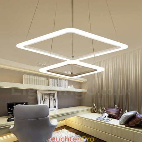 Moderne zeitgenössische 2-flammige Pendelleuchte aus Aluminiumlegierung mit Acrylschirm Moderne zeitgenössische 2-flammige Pendelleuchte aus Aluminiumlegierung mit Acrylschirm