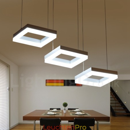 Moderne zeitgenössische 3-flammige Pendelleuchte aus Aluminiumlegierung mit Acrylschirm Moderne zeitgenössische 3-flammige Pendelleuchte aus Aluminiumlegierung mit Acrylschirm