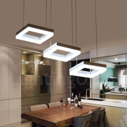 Moderne zeitgenössische 3-flammige Pendelleuchte aus Aluminiumlegierung mit Acrylschirm