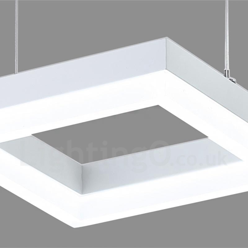 Moderne zeitgenössische 6-flammige Pendelleuchte aus Aluminiumlegierung mit Acrylschirm