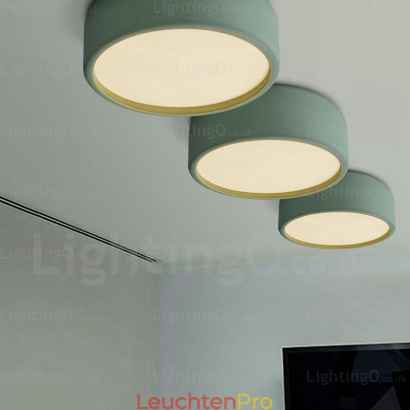 1-flammige nordische Deckenleuchte mit Acrylschirm