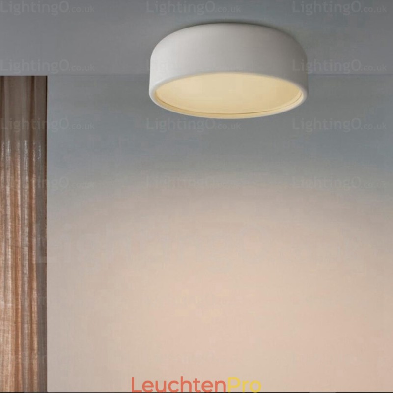 1-flammige nordische Deckenleuchte mit Acrylschirm