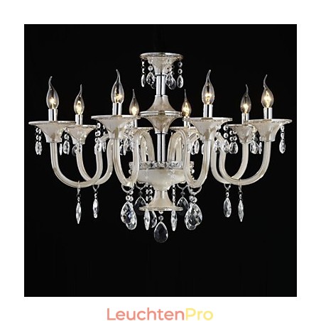 8 Licht Der Stil des Palastes Glas Kronleuchter mit Kerze Birne 8 Licht Der Stil des Palastes Glas Kronleuchter mit Kerze Birne