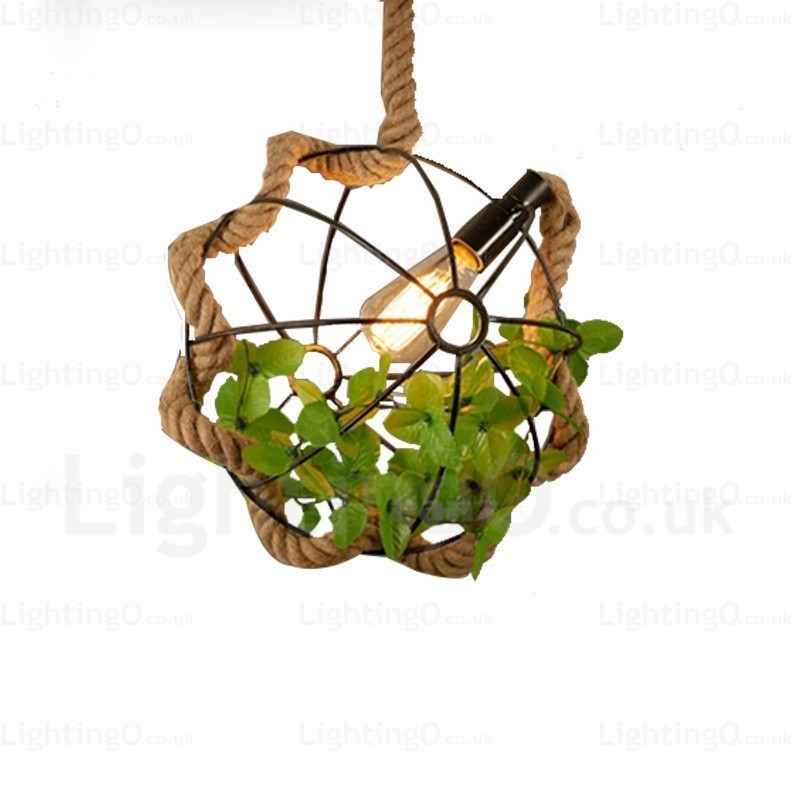 1 Licht Landhaus Rustikal Vintage Retro Pendelleuchte