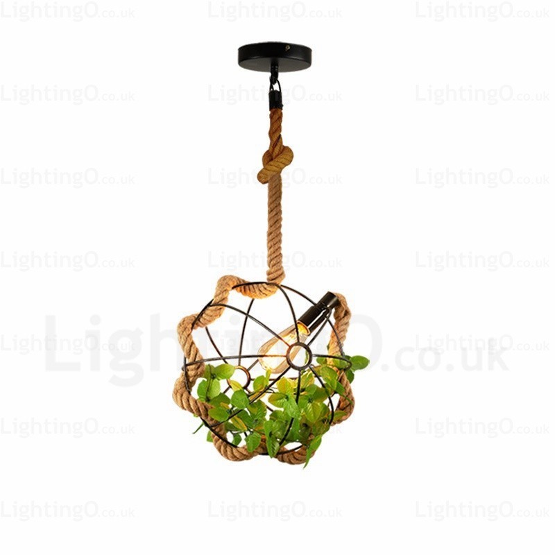 1 Licht Landhaus Rustikal Vintage Retro Pendelleuchte