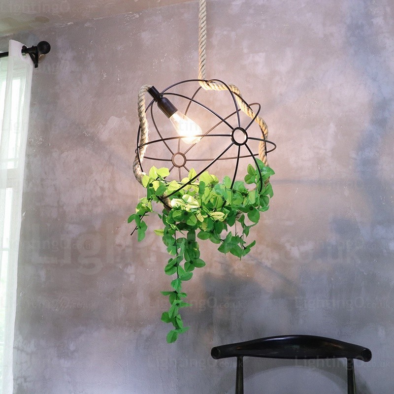 1 Licht Landhaus Rustikal Vintage Retro Pendelleuchte
