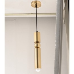 1-flammige, moderne Pendelleuchte mit Acrylschirm