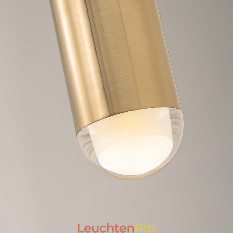 1-flammige, moderne Pendelleuchte mit Acrylschirm