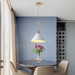 1 Licht Nordic Modern Zeitgenössische Pendelleuchte mit Edelstahl-Schirm Geschäfte
