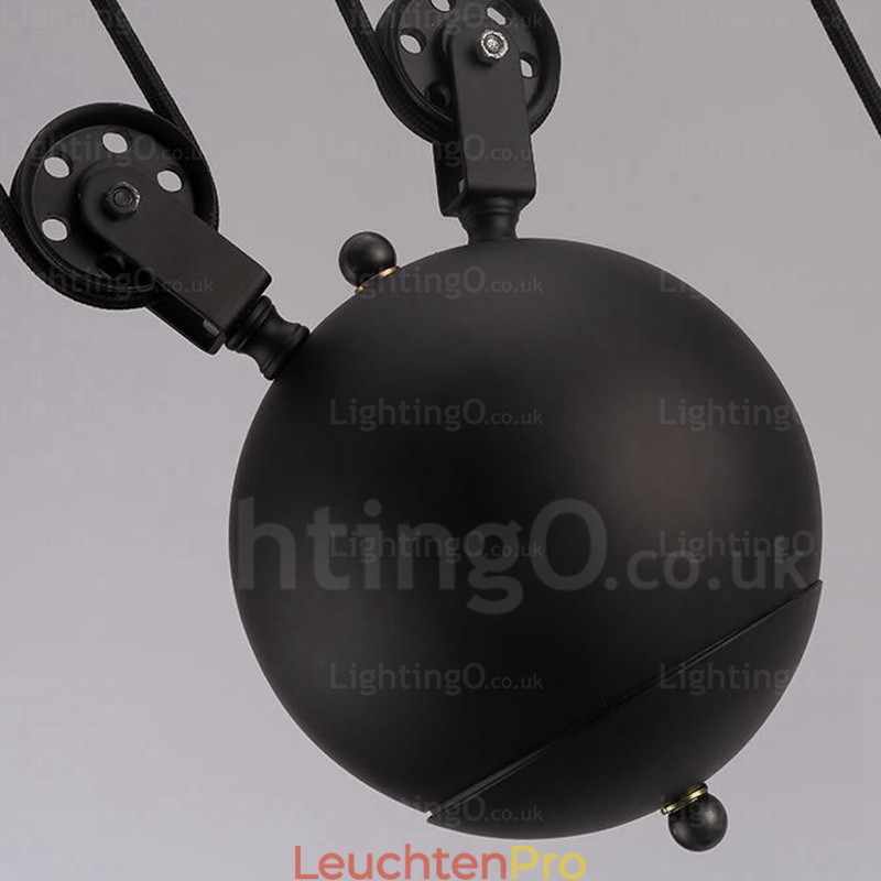 Moderne Pendelleuchte mit 2 Lichtern und Glasschirm