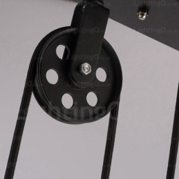 Moderne Pendelleuchte mit 2 Lichtern und Glasschirm