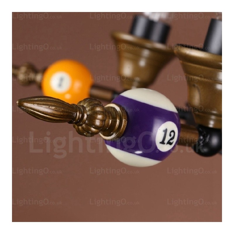 Pendelleuchte im Landhausstil, Vintage-Stil, Retro-Stil, 4 Lichter