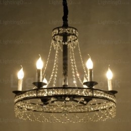 Rustikale Pendelleuchte im Landhausstil mit 4 Lichtern