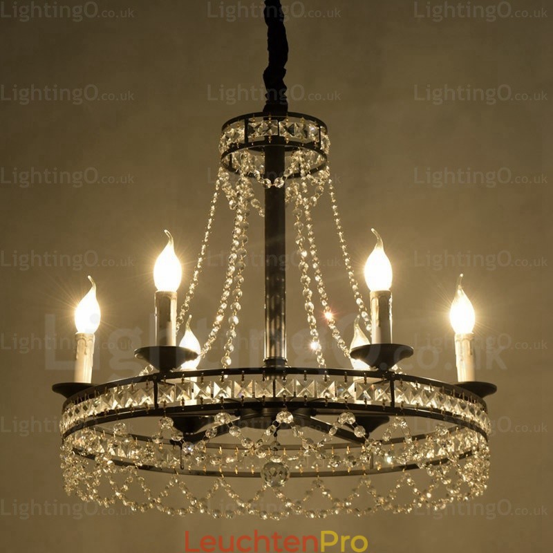 Rustikale Pendelleuchte im Landhausstil mit 4 Lichtern