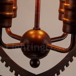4-flammige Vintage-Retro-Pendelleuchte
