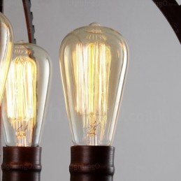 4-flammige Vintage-Retro-Pendelleuchte
