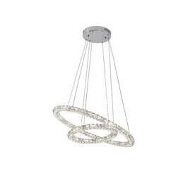 Kristall Pendelleuchte Beleuchtung Moderne 2 Ringe Drei Seiten K9 Kristall Innen Deckenleuchten Lampe Leuchten