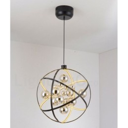 Durchmesser 50CM 80CM Vintage Globe Kronleuchter Rostige Farbe Pendelleuchte