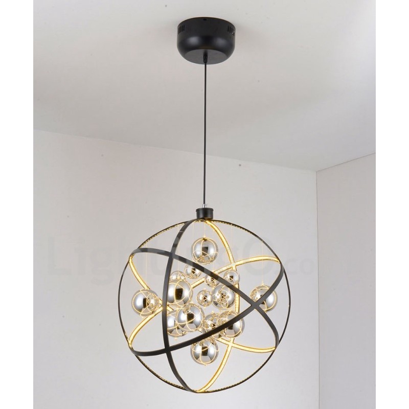 Durchmesser 50CM 80CM Vintage Globe Kronleuchter Rostige Farbe Pendelleuchte