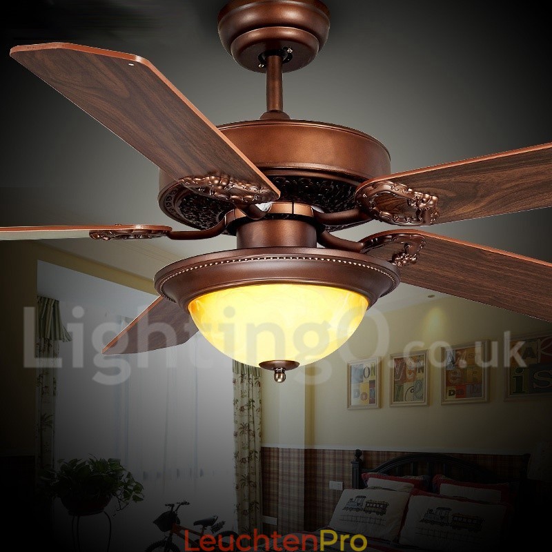 48“ 52“ Country Retro Rustikal Lodge Vintage Deckenventilator